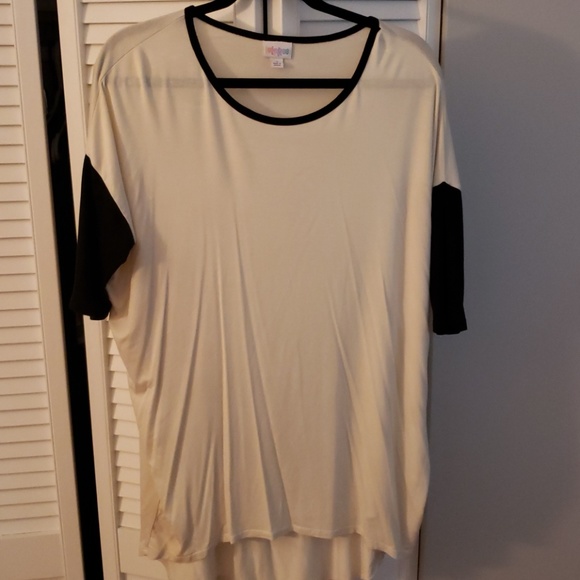 Lularoe- Black and Cream Irma - Picture 1 of 2